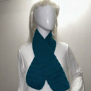 Teal Knit Scarf